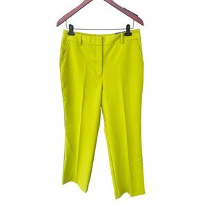 Worthington woman’s 8 high rise trouser pants golden lime green career casual
